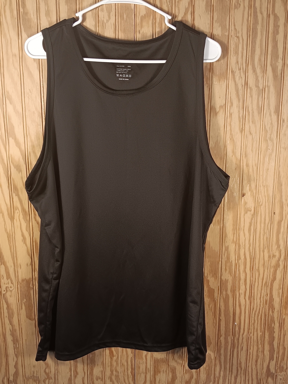 Black Sleeveless Tank Top XL